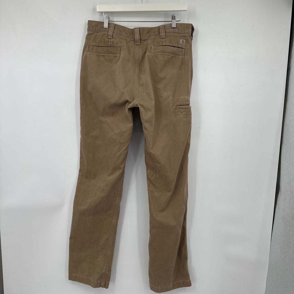 men Carhartt Relaxed Fit Khaki Jeans 34x34