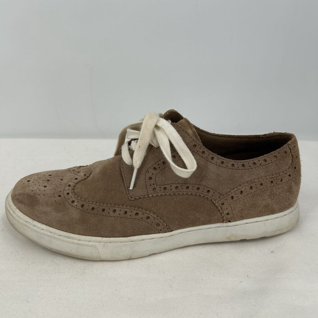 men Rockport Suede Wingtip Sneakers Tan Cream Shoes 9