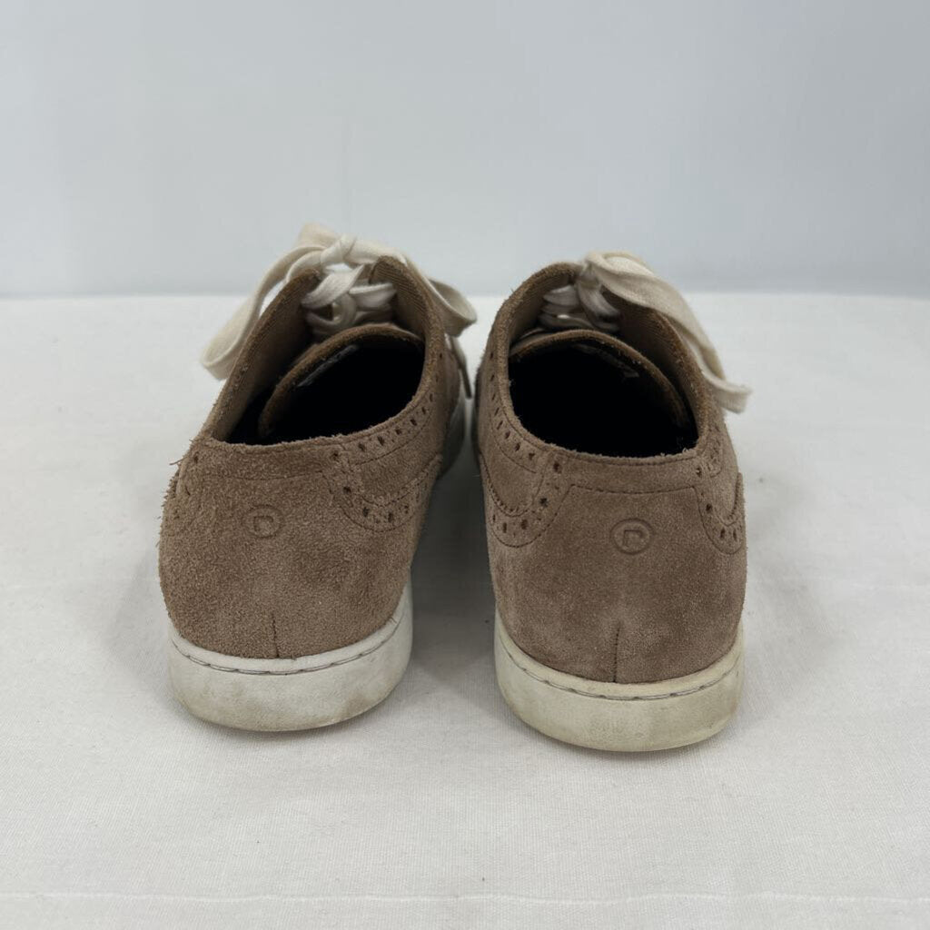 men Rockport Suede Wingtip Sneakers Tan Cream Shoes 9