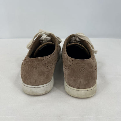 men Rockport Suede Wingtip Sneakers Tan Cream Shoes 9