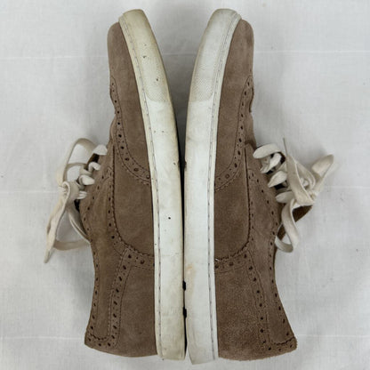 men Rockport Suede Wingtip Sneakers Tan Cream Shoes 9