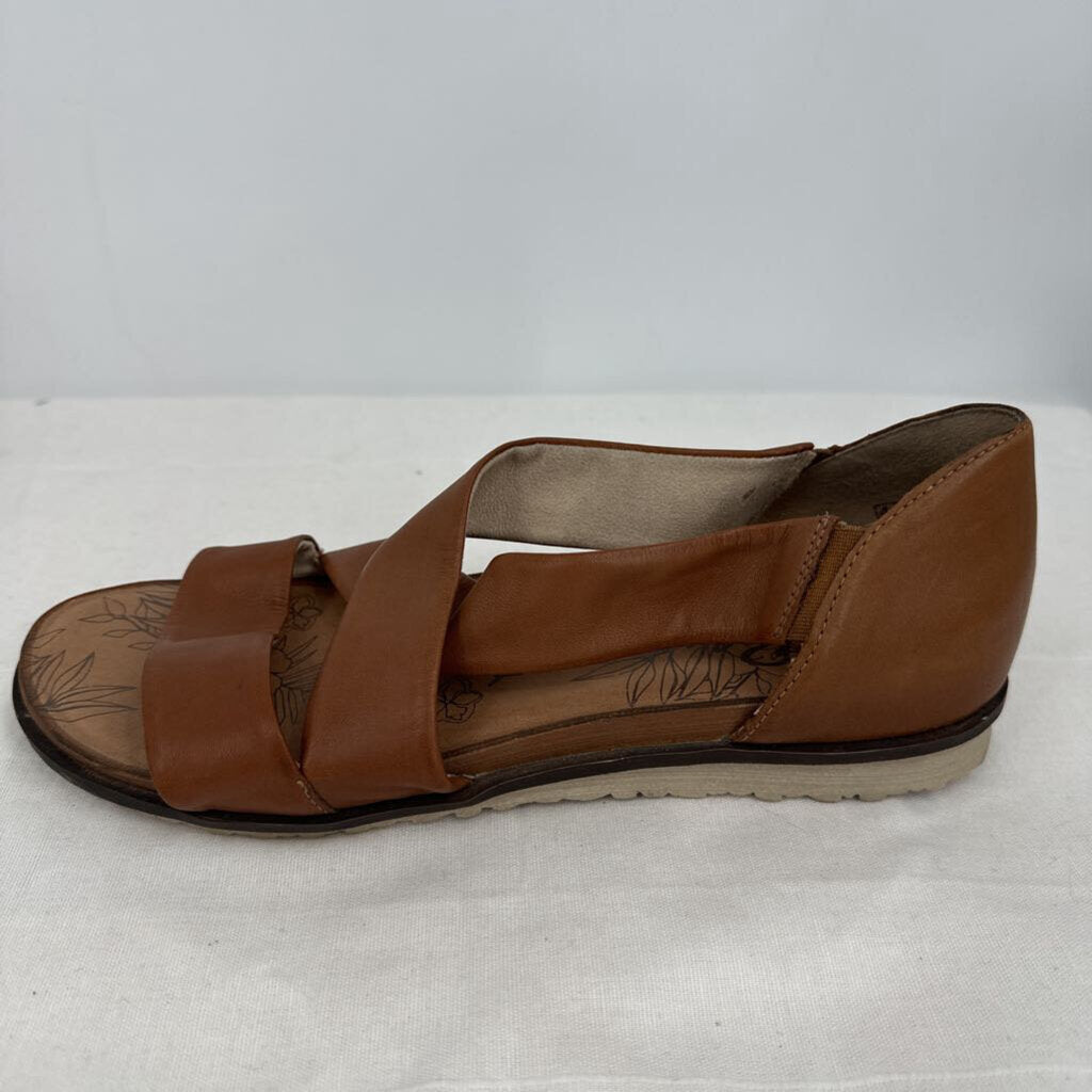 women Remonte Leather Sandals Cognac Shoes 40/9
