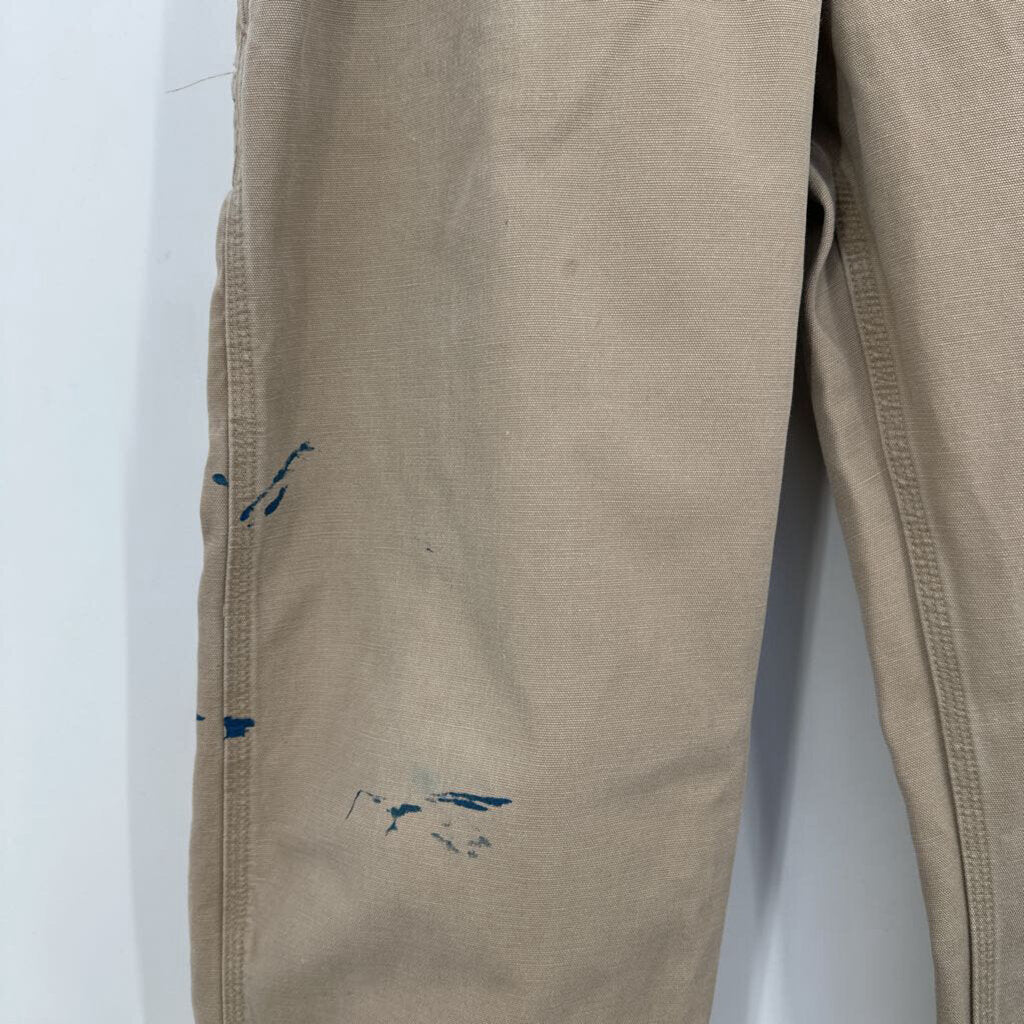 men Carhartt Distressed Dungaree Fit Khaki Jeans 34x34