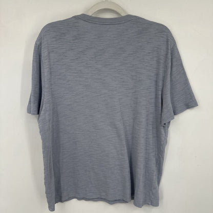 women Vince Short Sleeve Tee Cloud Gray Knit Top L