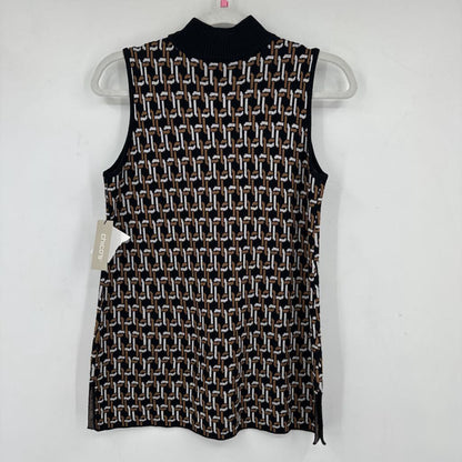 women Chico's NWT Chain Pattern Black Knit Top SP