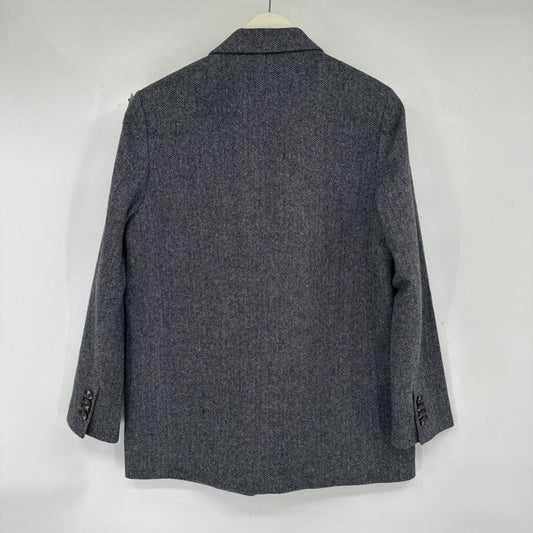 women Everlane Oversized Blazer in Wool MSRP $268 Gray Herringbone Jacket 4