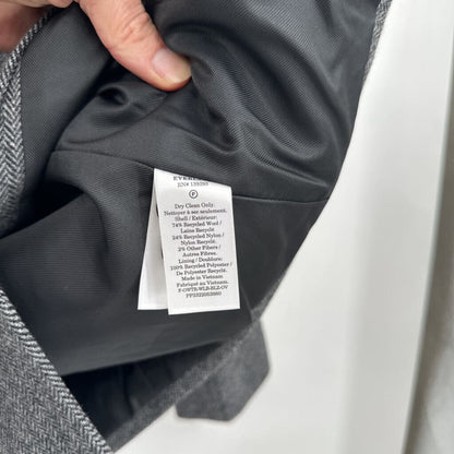 women Everlane Oversized Blazer in Wool MSRP $268 Gray Herringbone Jacket 4