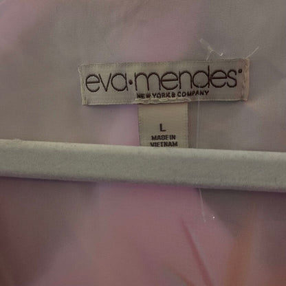 women Eva Mendes NWT Tropical Print Pink & Green Dress L