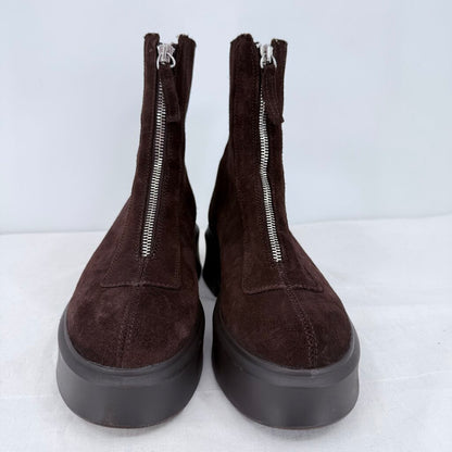 women Steve Madden Jones Suede Ankle Boot MSRP $130 Chocolate Brown Shoes 8.5