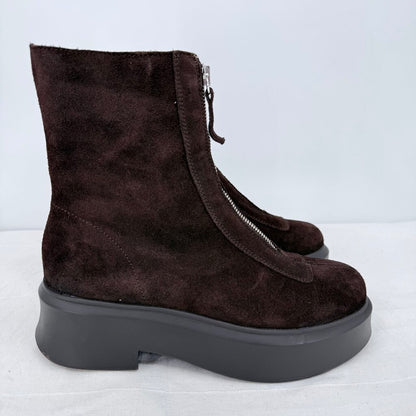 women Steve Madden Jones Suede Ankle Boot MSRP $130 Chocolate Brown Shoes 8.5