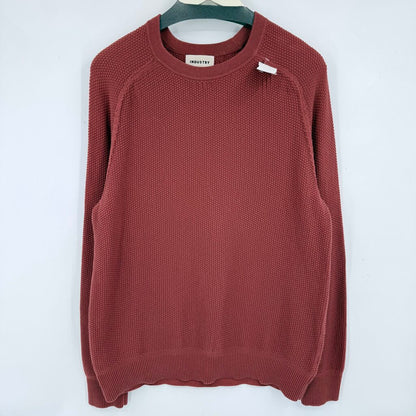 men Industry Textured Crew Dusty Rose Sweater S