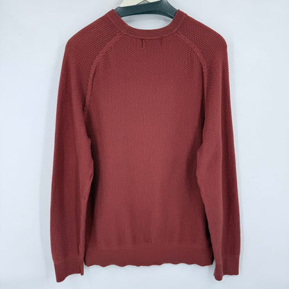 men Industry Textured Crew Dusty Rose Sweater S