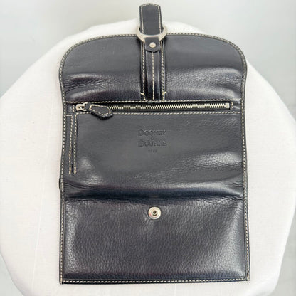 women Dooney & Bourke 1975 Anniversary Edition Pebble Leather Wallet Black Purse 7.5x4