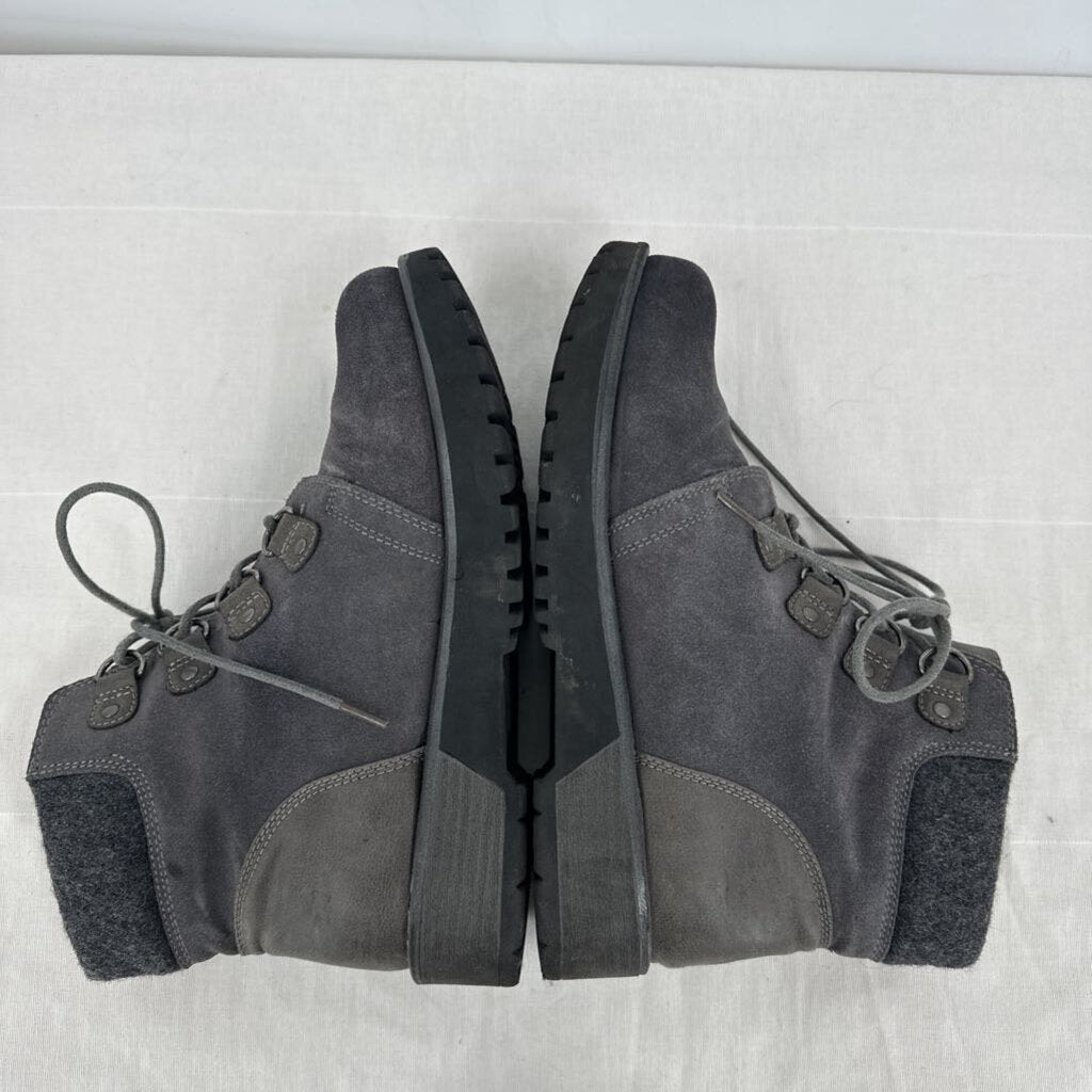 women White Mountain Lace Up Ankle Boot Gray Shoes 10