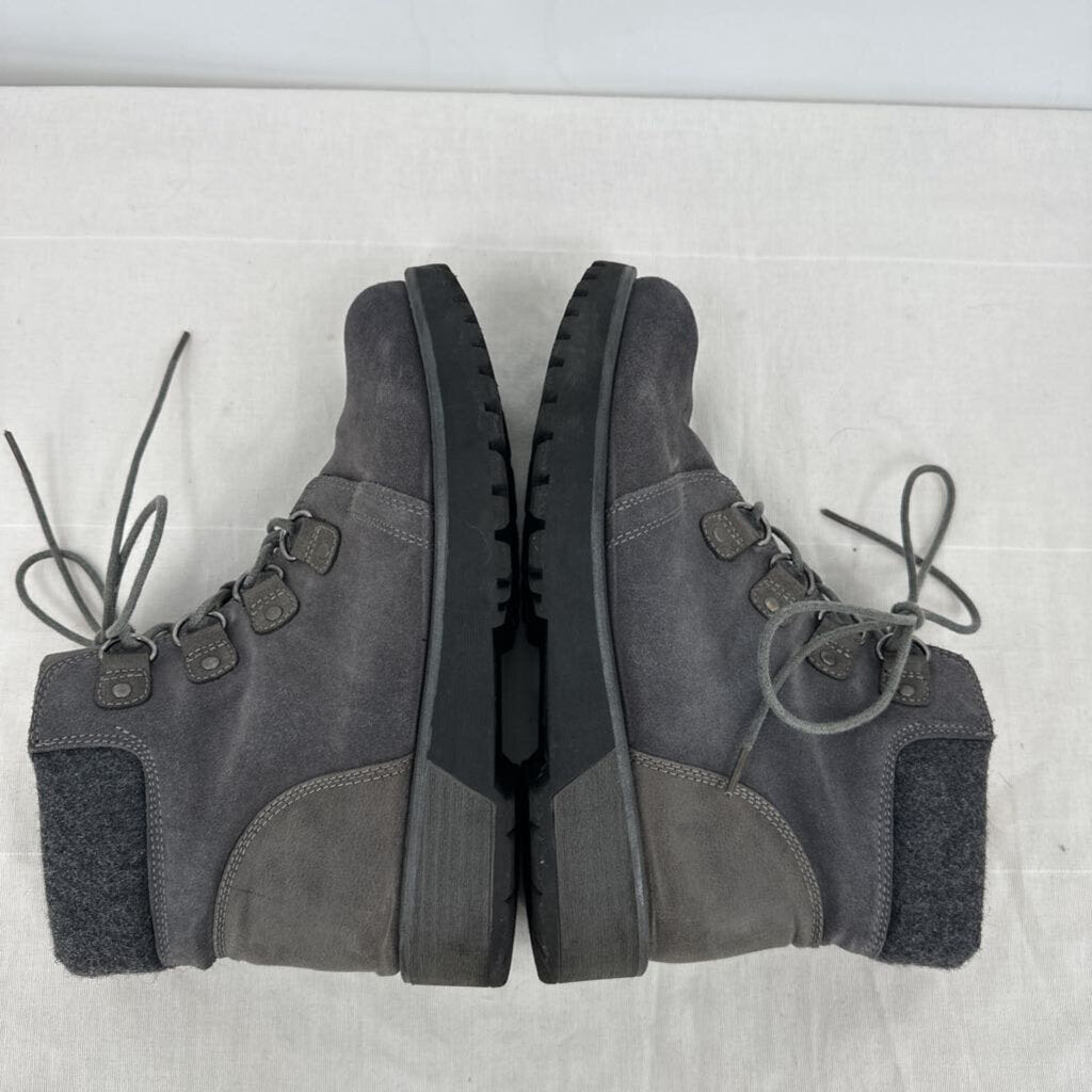 women White Mountain Lace Up Ankle Boot Gray Shoes 10