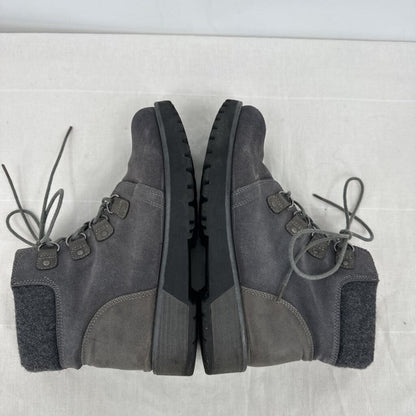 women White Mountain Lace Up Ankle Boot Gray Shoes 10