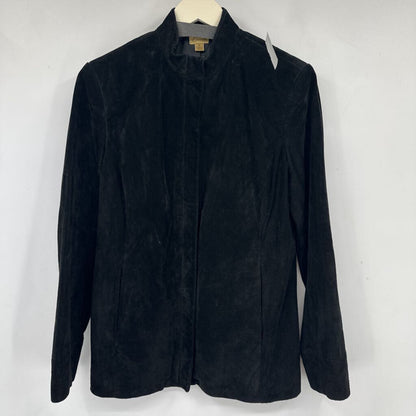 women Caslon Suede Black Jacket M