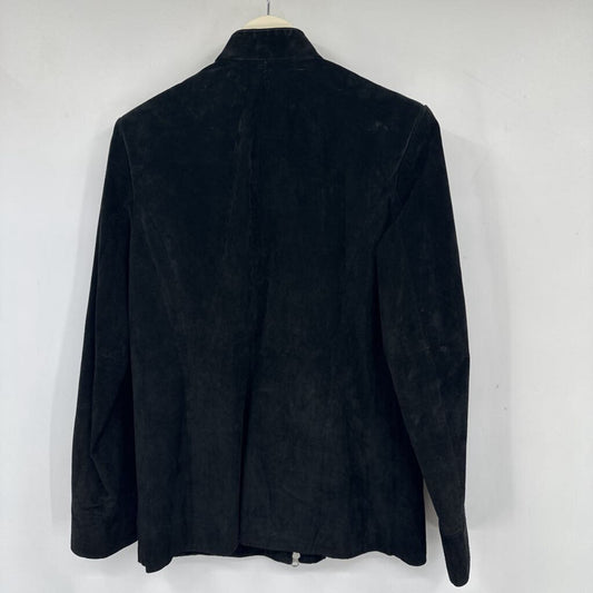 women Caslon Suede Black Jacket M