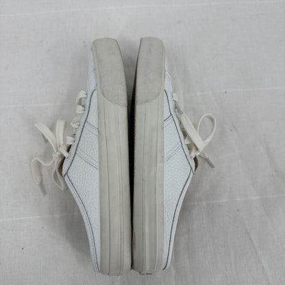 women Crown Vintage Floraine Leather Sneaker Mule White Shoes 7
