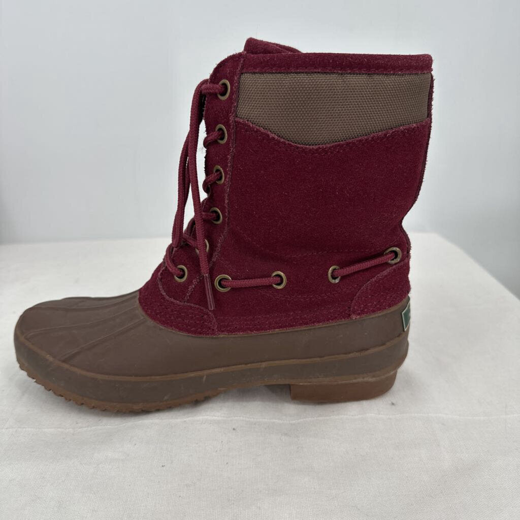 women Bass Pro Shops Duck Boots Wine & Brown Shoes 8