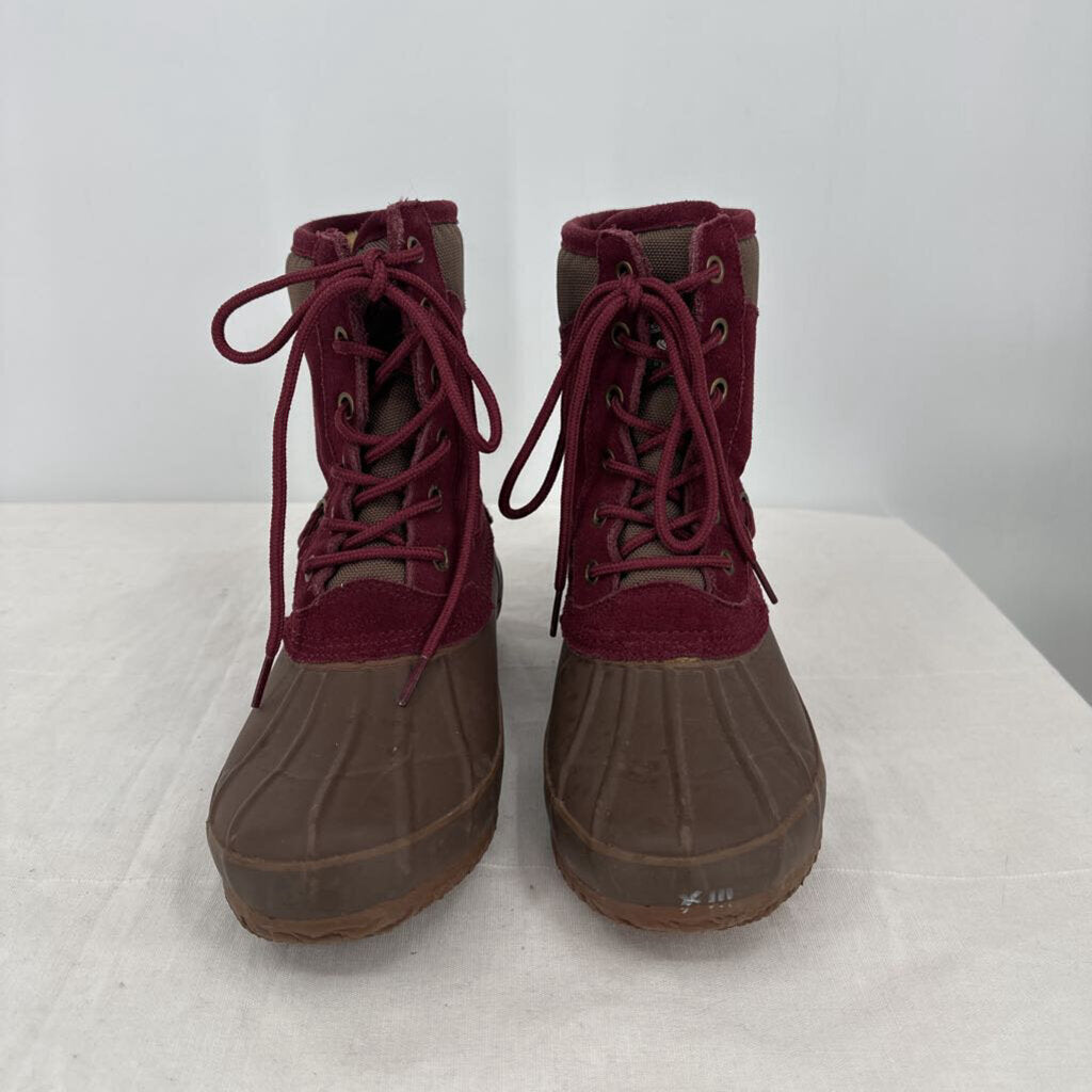 women Bass Pro Shops Duck Boots Wine & Brown Shoes 8