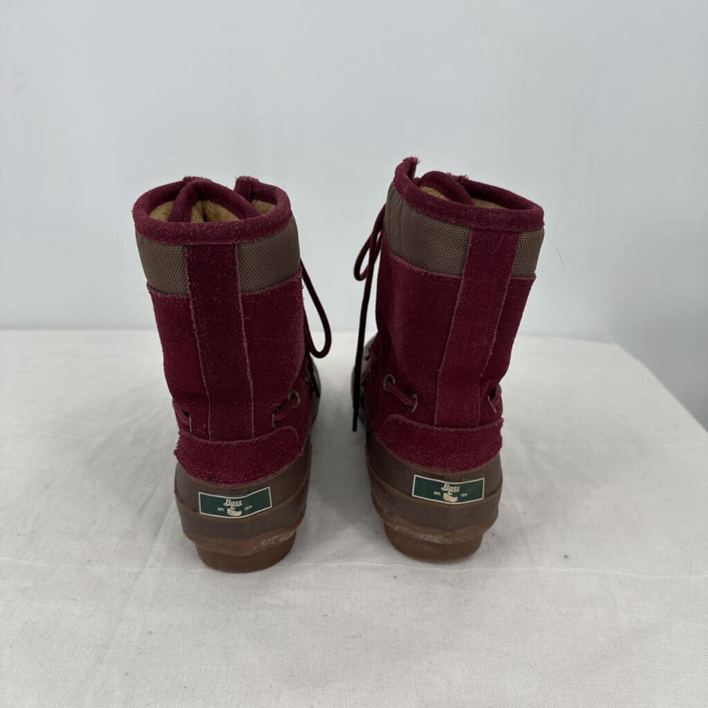 women Bass Pro Shops Duck Boots Wine & Brown Shoes 8