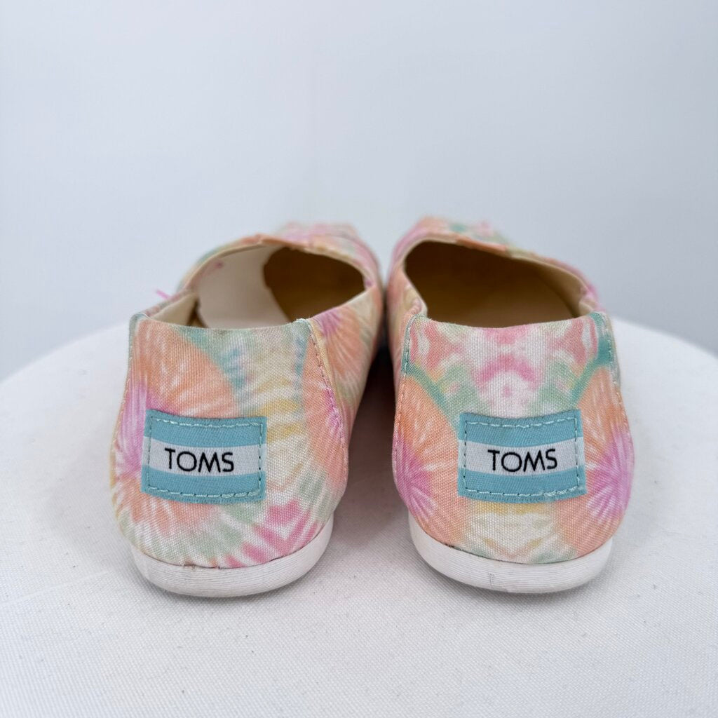 women Toms Alpargata Tie Dye Candy Pink Shoes 7