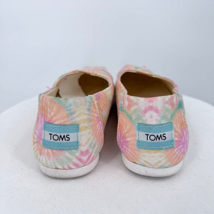 women Toms Alpargata Tie Dye Candy Pink Shoes 7