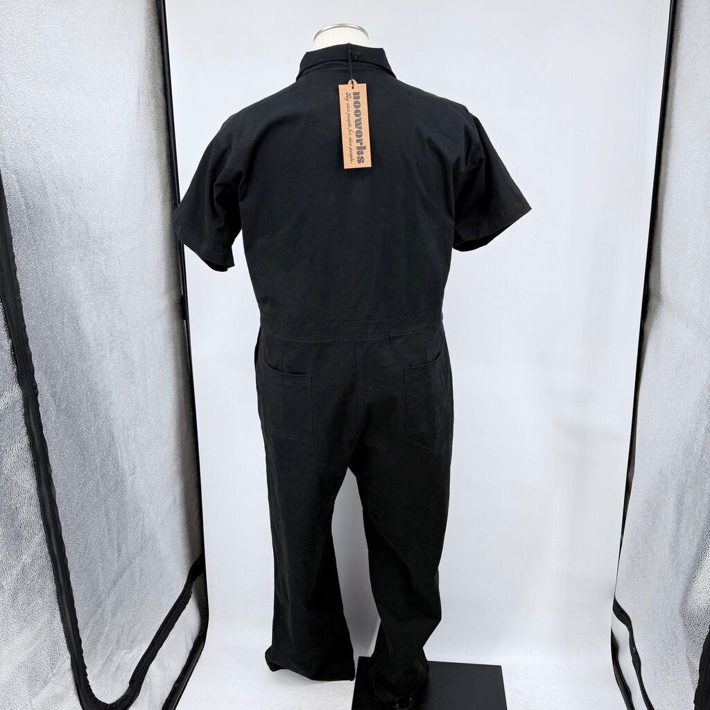 women Nooworks NWT Twill Coveralls Black Jumpsuit/Romper 5X
