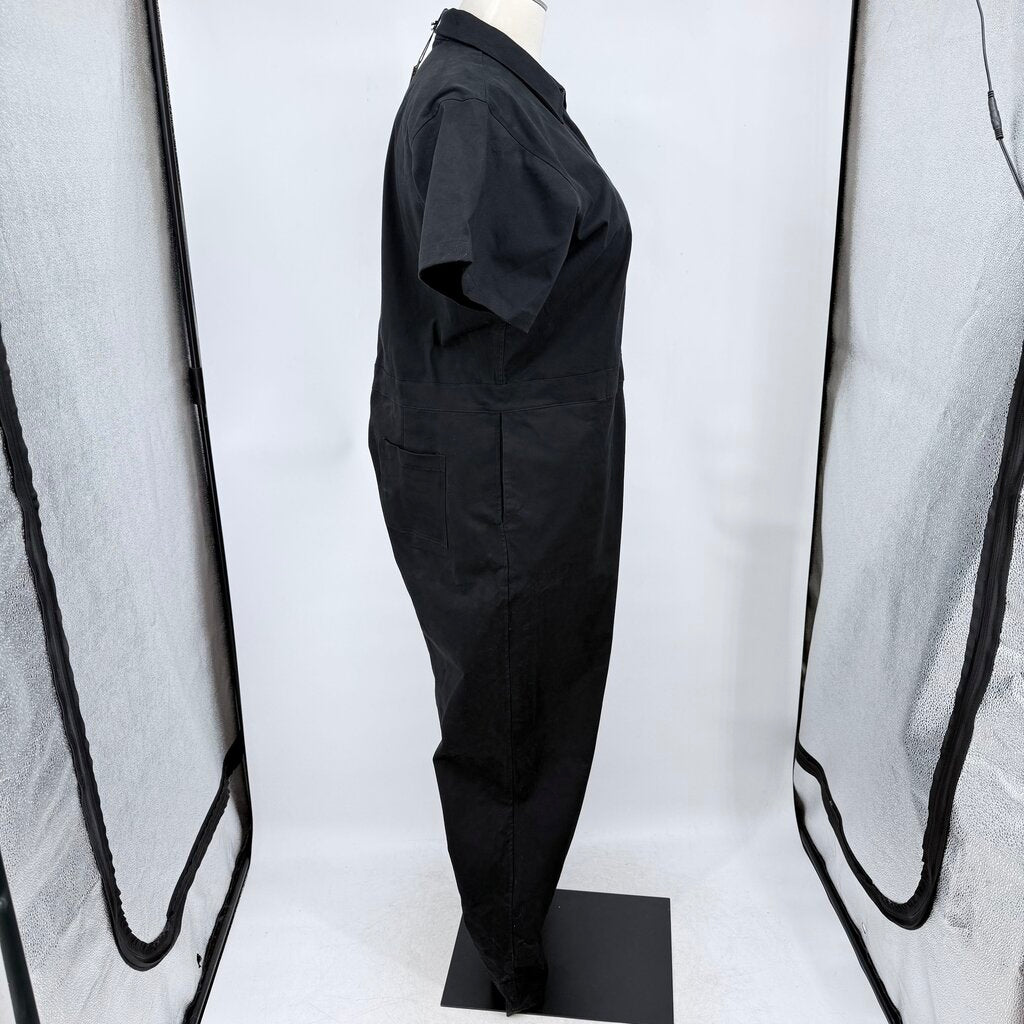 women Nooworks NWT Twill Coveralls Black Jumpsuit/Romper 5X