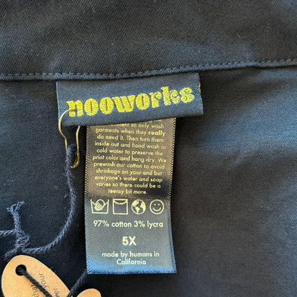 women Nooworks NWT Twill Coveralls Black Jumpsuit/Romper 5X