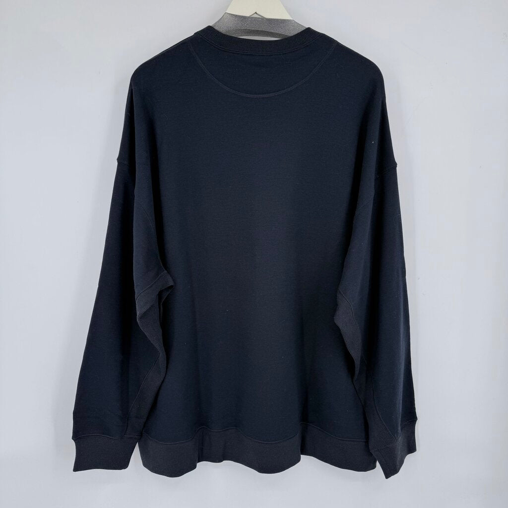 unisex Nike NWT Wool Blend Crewneck Black Sweatshirt XXL