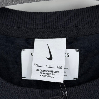 unisex Nike NWT Wool Blend Crewneck Black Sweatshirt XXL