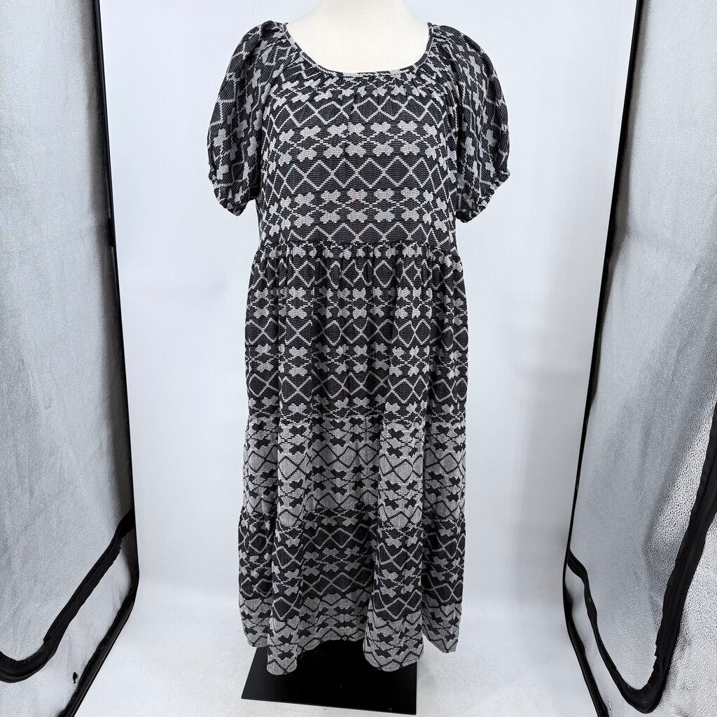 women Ace & Jig NWT Noah Dress in Chantilly Black White Dress 4X