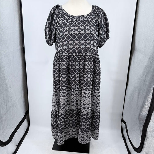 women Ace & Jig NWT Noah Dress in Chantilly Black White Dress 4X