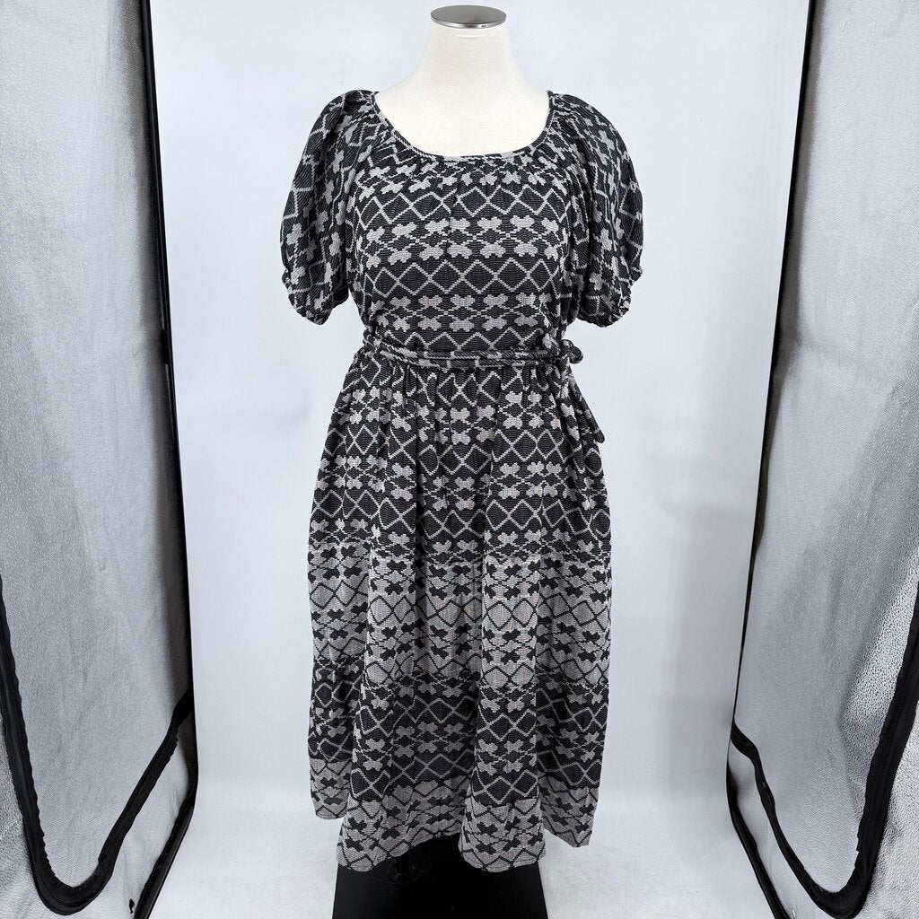 women Ace & Jig NWT Noah Dress in Chantilly Black White Dress 4X