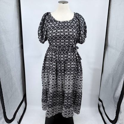 women Ace & Jig NWT Noah Dress in Chantilly Black White Dress 4X