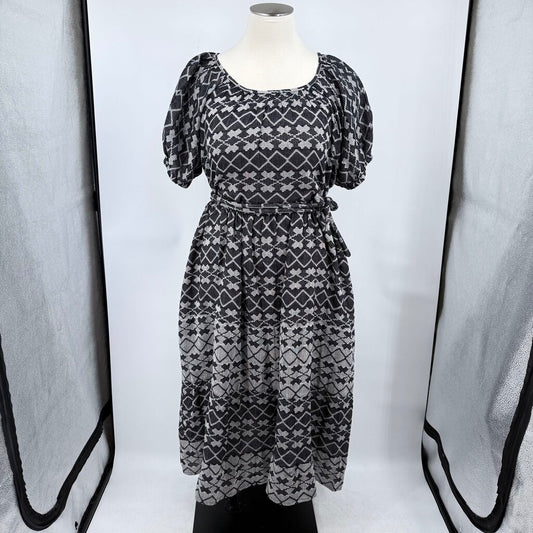 women Ace & Jig NWT Noah Dress in Chantilly Black White Dress 4X
