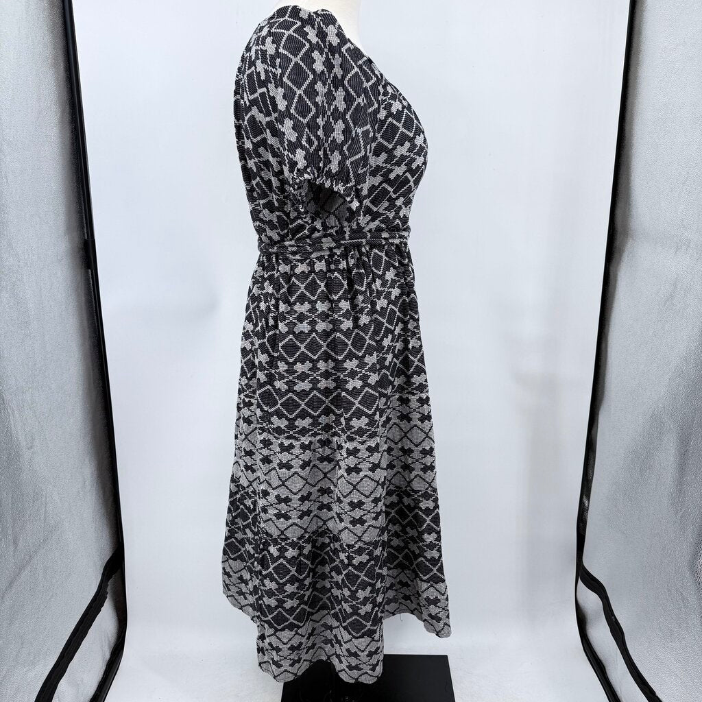 women Ace & Jig NWT Noah Dress in Chantilly Black White Dress 4X