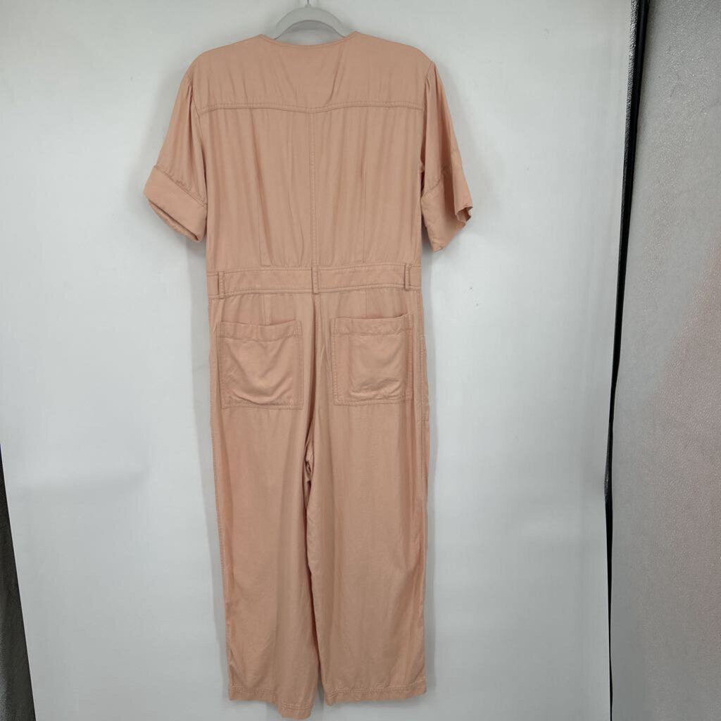 women Madewell Wide Leg Jumpsuit Peach Jumpsuit/Romper 4