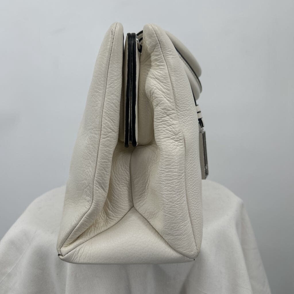 women Calvin Klein Platinum Crossbody Satchel Ivory Purse