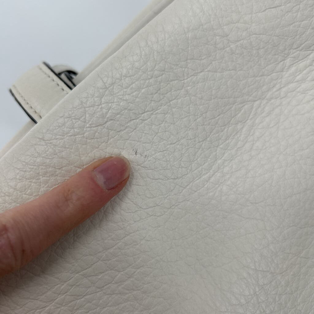 women Calvin Klein Platinum Crossbody Satchel Ivory Purse