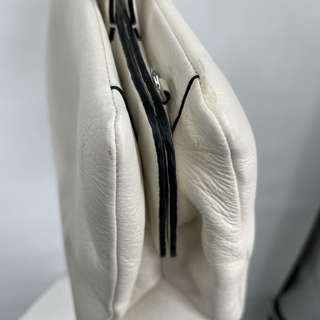 women Calvin Klein Platinum Crossbody Satchel Ivory Purse