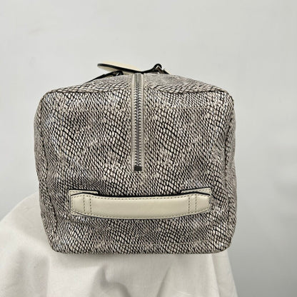 women Calvin Klein Python Duffle Cream & Gray Purse