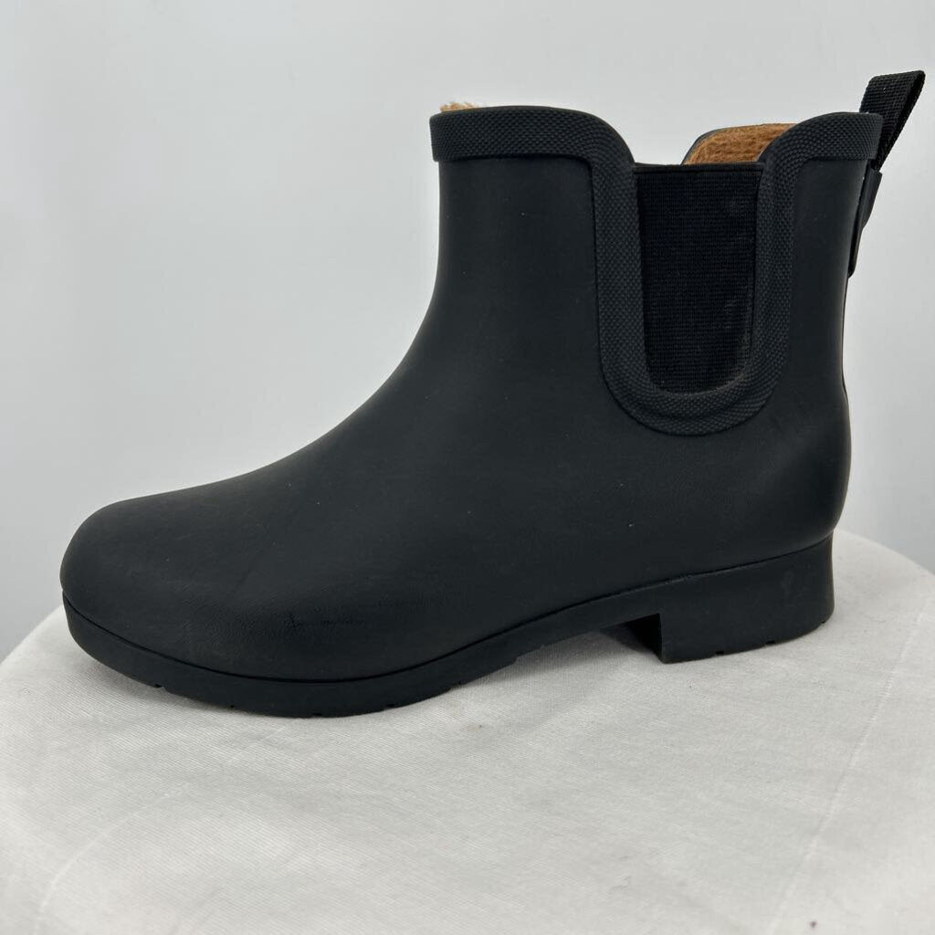 women Chooka Rubber Chelsea Boots Black Shoes 8