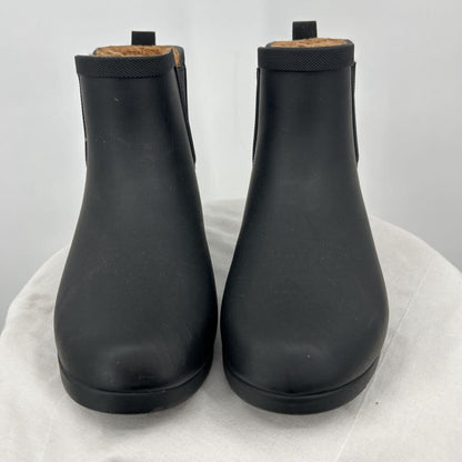 women Chooka Rubber Chelsea Boots Black Shoes 8
