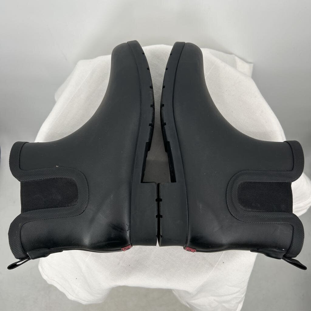 women Chooka Rubber Chelsea Boots Black Shoes 8