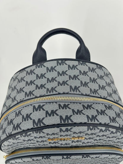 Michael Kors Michael Kors Logo Backpack Navy and Gray Purse