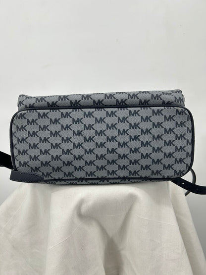 Michael Kors Michael Kors Logo Backpack Navy and Gray Purse