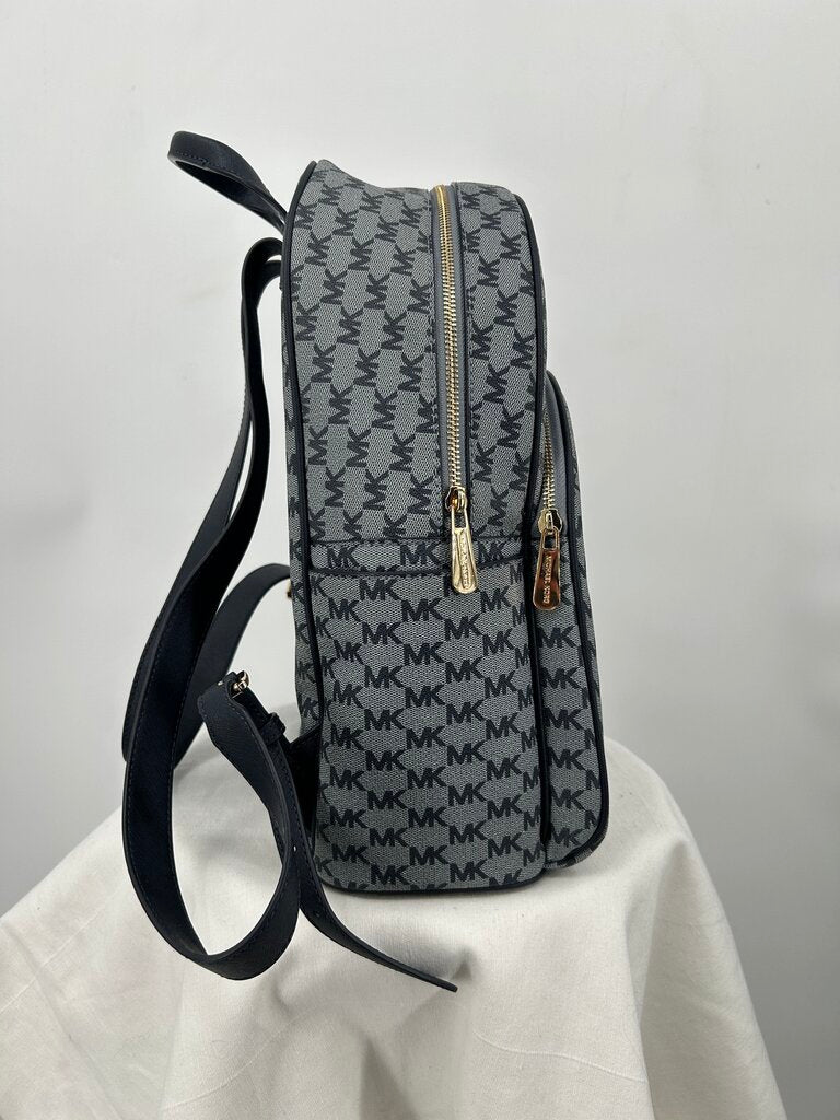 Michael Kors Michael Kors Logo Backpack Navy and Gray Purse